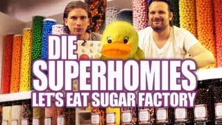 Die Superhomies in den USA  Lets Eat Sugar Factory mit Gronkh und Sarazar [upl. by Diraj]