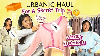 Urbanic Winter Try On Haul For A Secret Trip ✈️🤫 Hint Inside Alfiya Karim Khan [upl. by Goldfinch]