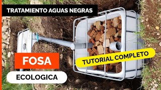 💦 FOSA SÉPTICA ECOLÓGICA para baño 🚽 Biodigestor  Cámara de Evapotranspiración No contamina [upl. by Elleinad]