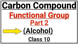 Alcohol functional group  Class 10 [upl. by Bartel697]