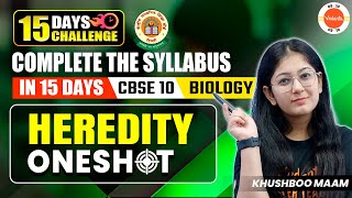 15 Days Challenges  One Shot Heredity  CBSE Class 10 Biology [upl. by Emsoc]