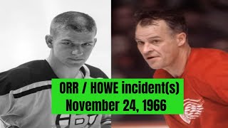 Gordie Howe  Bobby Orr incident at Boston Garden in November 1966 196667 NHL season [upl. by Egidio474]