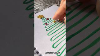 How to make Christmas tree 🤩🎄shortviral shortsart drawing [upl. by Statis]