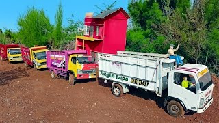 Kebut Kebutan Mobil Truk Rc Oleng Canter Fuso di Jalan Perkampungan Isuzu NMR Elf Oleng [upl. by Kutzer]