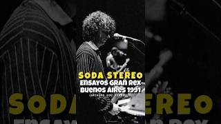 Soda Stereo  Ensayos Gran Rex 1991 inédito  shorts profugos [upl. by Feriga]