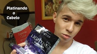 Tutorial Cabelo Platinado  Como Platinar o Cabelo em Casa [upl. by Wolfe]