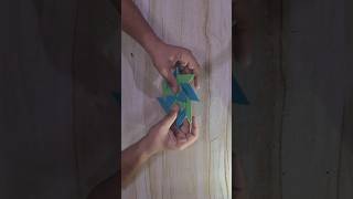 Paper Transforming Ninja Star  8Pointed Ninja Star  Ninja Star Origami craft diy shorts art [upl. by Neely108]