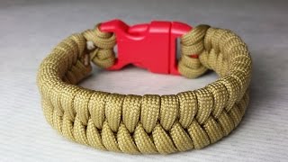 How to make a Fishtail Paracord Bracelet by ParacordKnots [upl. by Dario]