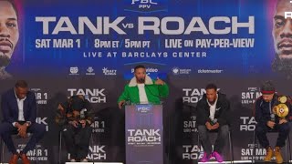 Gervonta Tank Davis vs Lamont Roach Intense Press Conference Gets Heated [upl. by Inaja]