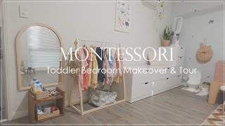 Montessori Toddler Room Makeover amp Tour  FUNCTIONAL amp PRACTICAL BEDROOM for 3 year old [upl. by Edwin]