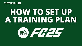 How to setup a training plan in EA FC 25 [upl. by Ahsienet61]