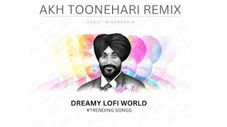 Akh Toonehari  Surjit Bindrakhia Remix  New Punjabi Remix  lofi song  DREAMY LOFI WORLD [upl. by Anayek637]