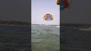 parasailing goa beach boatrides ride travelvlog [upl. by Littman]