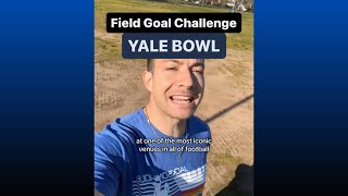 Field goal challenge YALE BOWL [upl. by Airdnahc]