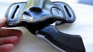 Colt Detective Special belt slide holster Leather Black [upl. by Goetz]