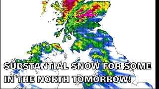 Substantial Snow for Some in the North Tomorrow 15th January 2024 [upl. by Lait]