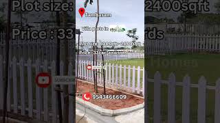 PreLaunch  Villa plots in Kishkinta theme park  Chennai largest township  Call 9543466609 [upl. by Nomyt]