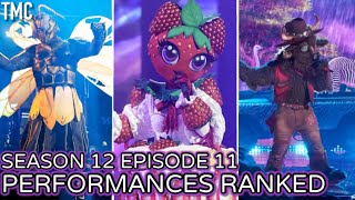 Season 12 Ep 12 Performances ranked The masked singer US [upl. by Namreh]