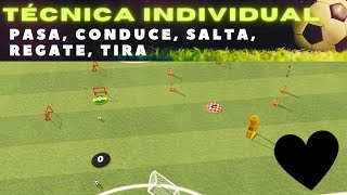 Técnica en Forma de Corazón Ejercicios Divertidos para Brillar en el Fútbol Base ⚽❤️ [upl. by Odie651]