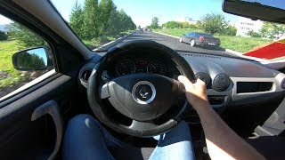 2012 Renault Logan 14L 75 POV Test Drive [upl. by Niel]