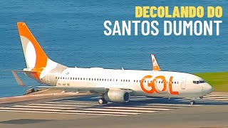 Decolagem do Boeing 737 no Aeroporto Santos Dumont 118 [upl. by Asial327]