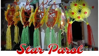 Recycled Parol  Drinking Straw Lantern  Christmas Lantern [upl. by Retsam]