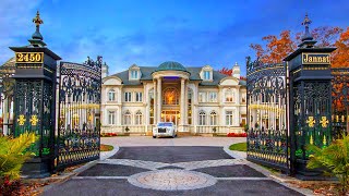 Amazing Palatial Mega Mansion Surrounded by Beautiful Gardens [upl. by Daj]