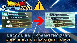 🎮 GROS BUG EN PVP ATTENTION EN MODE CLASSIQUE  DRAGON BALL SPARKLING ZERO [upl. by Birkett]