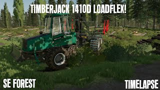 Fs22 Forestry  Testing out Timberjack 1410D LoadFlex  Timelapse [upl. by Ardnuassak]