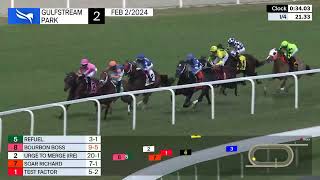 Gulfstream Park Carrera 2  2 de Febrero 2024 [upl. by Handler505]