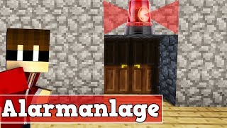 Wie baut man eine Alarmanlage in Minecraft  Minecraft Alarmanlage bauen deutsch [upl. by Enilraep742]