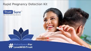 Trust Sure Rapid Pregnancy Test Kit [upl. by Ynnos]