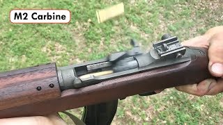 Shooting an M2 Carbine at 240 frames per second [upl. by Guimar]