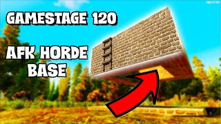 89 Block Floating Horde Base  7 Days To Die Alpha 20 [upl. by Anuhsal]