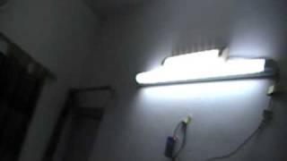 20W LED LAMP Versus 40W FLUORESCENT TUBE LIGHT [upl. by Eirod7]