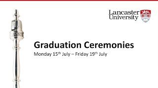 Lancaster University Graduation 430pm Tuesday 16 July 2024 [upl. by Ioab]