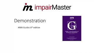 ImpairMaster for AMA Guides 6th Ed [upl. by Gorrian883]