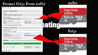 how to format file system exfat to format fat32 easy [upl. by Orvil]