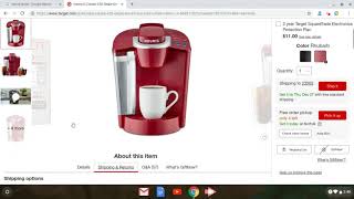 Target Keurig K50 Coffee Maker  Get 20 off Using Target Link Below Today [upl. by Eetsirhc]