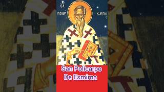 Oración de San Policarpo de Esmirna 23 de febrero catholicsaint santodeldía heroes amor fe [upl. by Yram]