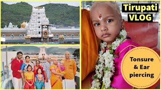 Tirupati VLOG  Darshan guidelines  Tonsure amp ear piercing at Tirumala Thirupathi  Single day trip [upl. by Itsur]