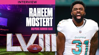 RAHEEM MOSTERT INTERVIEW Build an ALL SPEED team surfing with sharks Super Bowl PICK  CBS Sports [upl. by Gilly113]