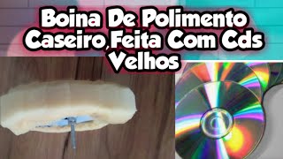 Saiba como fazer uma boina de polimento com cd pra furadeira em casafaça você mesmo [upl. by Sly]