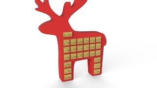 Learn how to make a reindeer advent calendar with ArtCAM Express [upl. by Biddle]