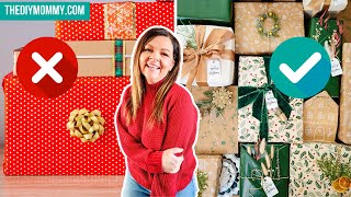 8 LUXURY Christmas Gift Wrapping Ideas Actually Easy and Cheap [upl. by Ammamaria]