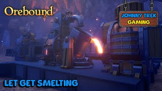 Setting Up Iron Smelting Automation  Orebound Early Access  Part 4 [upl. by Aisatal]