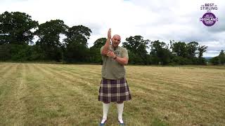 Stirling Highland Games Fling It At Home Caber Toss [upl. by Teak938]