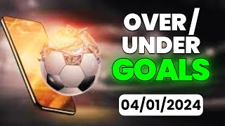 CASHOUT with OVER amp UNDER Football Betting Tips January 4 [upl. by Xena]