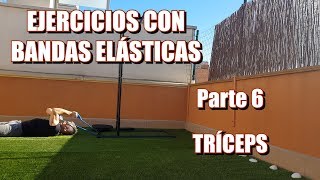 ►Ejercicios para TRICEPS con BANDAS ELÁSTICAS 🔥🔥🔥10 EJERCICIOS [upl. by Ilesara743]