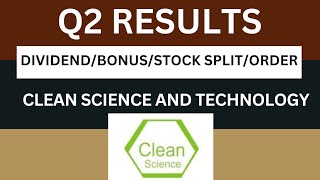 clean science Q2 Results 2025  clean science Results Today  clean science Share Latest News [upl. by Nadabb]